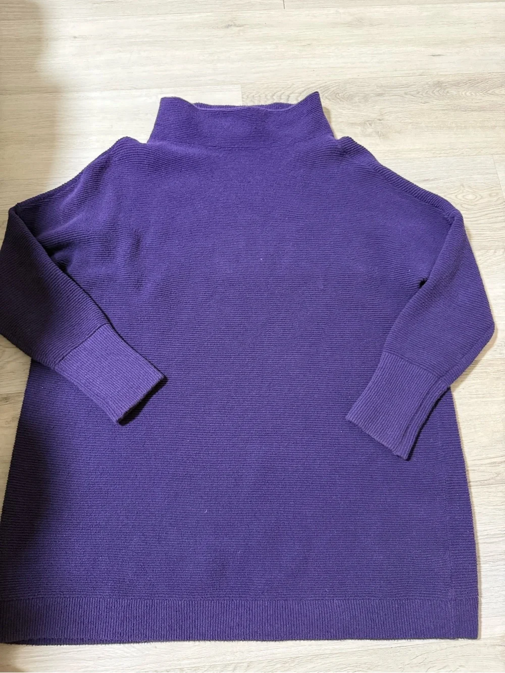 NWT Free People Ottoman Slouchy Tunic Sweater Gothic Grape Women’s Size Medium